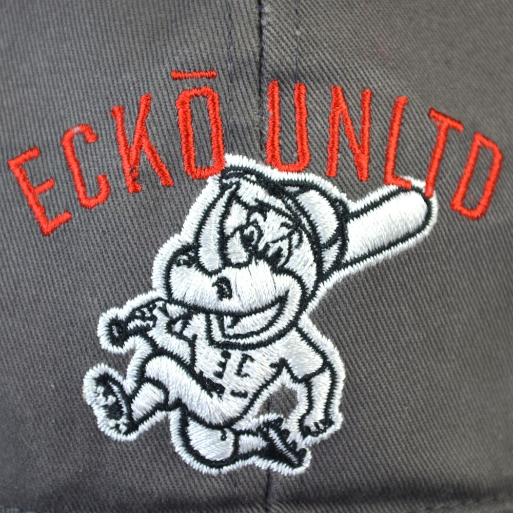 Ecko Unltd Snapback Hat Gray Embroidered Rhino Mascot Baseball Cap OSFM Cotton - Picture 2 of 7
